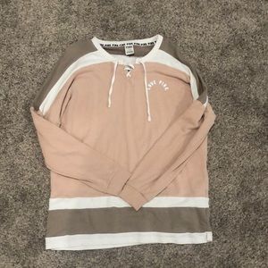 Victoria Secret Pink Lace neck top